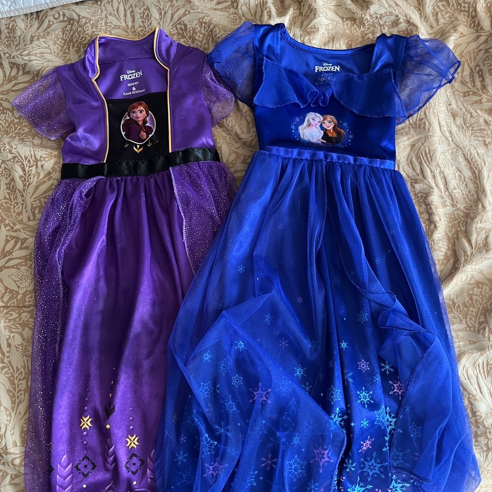 Bundle Girls Frozen Nightgowns Size 6